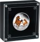 Preview: 1 Unze Silbermünze Australien 2026 Polierter Platte in Farbe - Lunar Serie 3 - Motiv: PFERD ( Perth Mint ) *
