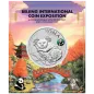 Preview: 1-Unzen-Silbermünze Australien 2025 im offiziellen Blister. Motiv: Koala. Zusätzlich farbiges Panda-Privy-Mark. Limitierte Messeausgabe zur Beijing International Coin Expo.