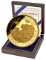 Preview: Unze Goldmünze Somalia 2026 Elefant mit Botanical Garden Privy Mark zur World Money Fair Berlin, geprägt in 999,9 Feingold, geliefert im Etui mit durchnummeriertem Zertifikat.