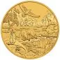 Preview: 1 Unze Goldmünze Australien 2026 Wonders of Australia The Outback aus 999,9er Gold, Motiv zeigt australische Tierwelt im Outback, Wertseite mit Porträt von König Charles III.
