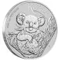 Preview: 1 Unze Silbermünze Australien 2026 Koala aus 999,9er Feinsilber, Bullionausgabe der Perth Mint mit Koala-Motiv und Porträt von König Charles III.