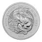 Preview: „Silbermünze 2026 aus Großbritannien mit dem Motiv ‚The Queen’s Lion‘. Majestätischer Löwe in detailreicher Prägung, 2-Unzen-Format, glatter Rand, hochwertige Silberoberfläche.“