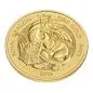 Preview: Goldmünze 1/4 oz aus Großbritannien, Motiv ‚The Queen’s Lion‘ mit heraldischem Löwen. Glänzende 999,9-Goldoberfläche, moderne Prägung, rundes Münzformat.