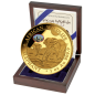 Preview: Unze Goldmünze Somalia 2026 Elefant mit Botanical Garden Privy Mark zur World Money Fair Berlin, geprägt in 999,9 Feingold, geliefert im Etui mit durchnummeriertem Zertifikat.