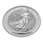 Preview: Britannische 1 Unze Silber Britannia des Jahres 2027. Die Motivseite zeigt Britannia mit Helm, Schild, Olivenzweig und Dreizack. Die Jubiläumsausgabe trägt das „30“ Wave Privy Mark und eine strukturierte Hintergrundgestaltung.