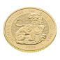 Preview: Britische 1 Unze Goldmünze aus dem Jahr 2026 aus der Royal Tudor Beasts Bullion Collection. Die Motivseite zeigt den Seymour Panther mit einem Schild mit den Seymour Flügeln. Die Münze besteht aus 999,9/1000 Feingold.