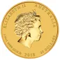 Preview: 1/4 Unze Goldmünze Australien 2018 - Lunar Serie 2 - Motiv: HUND