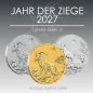 Preview: 1 Kilo Silbermünze Australien 2027 - Lunar Serie 3 - Motiv: ZIEGE | Perth Mint