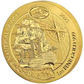 1 Unze Goldmünze Ruanda 2025 | Nautische Unze ( Nautical Ounce ) - Motiv: HMS Victory