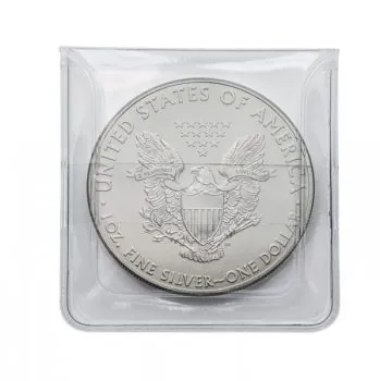 LINDNER Münzen Hüllen aus glasklarer PVC Folie im 500er Pack passend für Münzen bis 46 mm