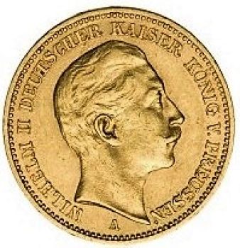 Preußen - Wilhelm II. - 10 Mark Goldmünze