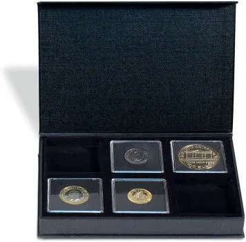 LEUCHTTURM Münzetui AIRBOX mit Aufstellfunktion für 6 Münzen