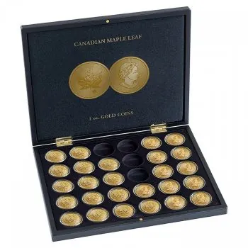 LEUCHTTURM Münzkassette für 30 x 1 Unze Britannia Goldmünzen in Kapseln