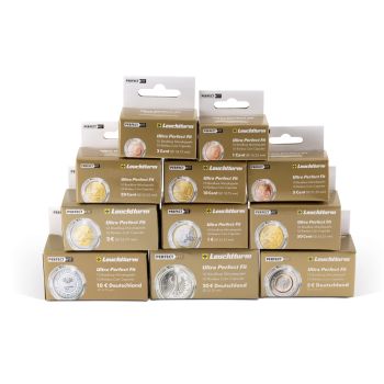Leuchtturm Münzkapsel Magic Capsules L – 6er Pack, Für Münzen Bis 35 Mm, Schwebende Aufbewahrung