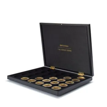 LEUCHTTURM Münzkassette für 30 x 1 Unze Britannia Goldmünzen in Kapseln