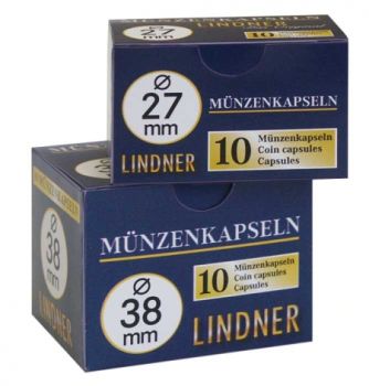 LINDNER Münzkapseln im 100er Pack | Von 14 mm bis 34 mm
