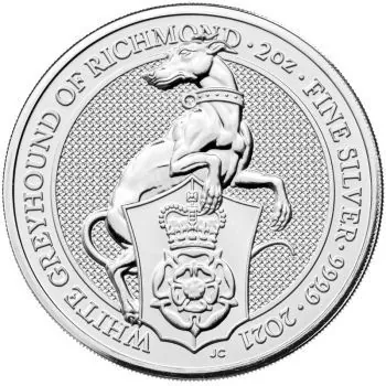 Unser Ankaufspreis für 2 Unze Silbermünze Großbritannien - The Queen's Beasts & The Royal Tudor Beasts Collection