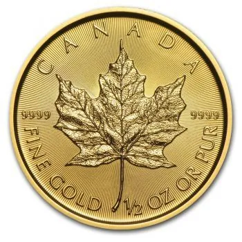 Unser Ankaufspreis für 1/2 Unze Goldmünze Kanada ab 2014 - Maple Leaf mit Radiale Linien im Münzbild