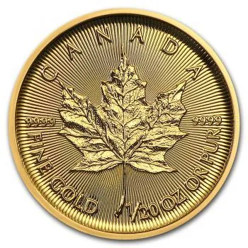 Unser Ankaufspreis für 1/20 Unze Goldmünze Kanada - Maple Leaf
