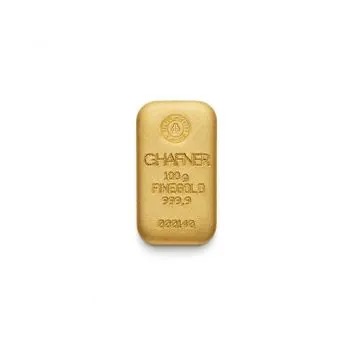 100 Gramm Goldbarren C.HAFNER in Blister mit Seriennummer