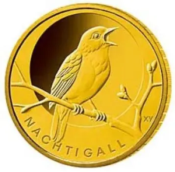 20 Euro Gold Gedenkmünze 2016 Heimische Vögel - Nachtigall