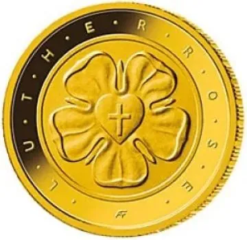 50 Euro Gold Gedenkmünze 2017 - Lutherrose