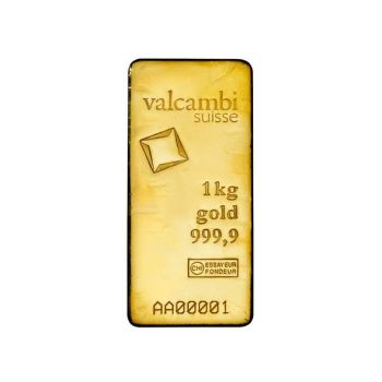 1000 Gramm / 1 Kilo Goldbarren Valcambi