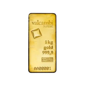 1000 Gramm / 1 Kilo Goldbarren Valcambi