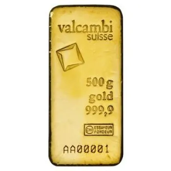 500 Gramm Goldbarren Valcambi