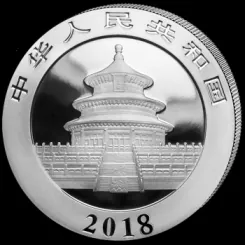 30 Gramm Silbermünze China 2018 - Panda
