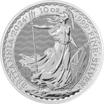Unser Ankaufspreis für 10 Unze Silbermünze Großbritannien - Britannia