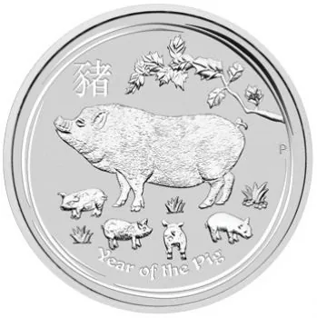 10-Unze-Silbermuenze-Australien-2019---Lunar-Serie-2---Motiv--SCHWEIN