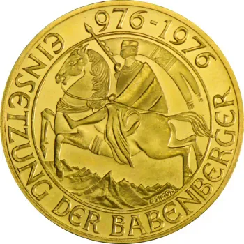 Unser Ankaufspreis für Österreich 1000 Schilling Babenberger Goldmünze