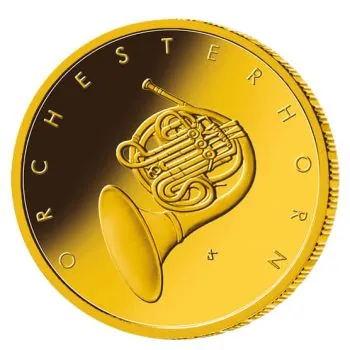 1/4 oz Goldmünze Deutschland 50 Euro 2020 Musikinstrumente Orchesterhorn – 3. Ausgabe