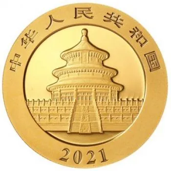 15 Gramm Goldmünze China 2021 - Panda in Original Folie