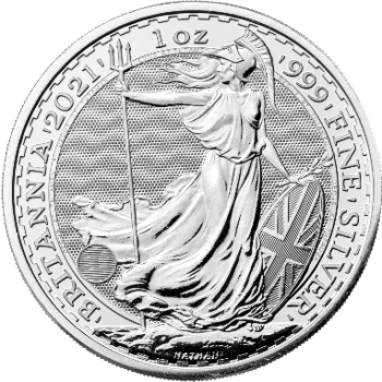1 Unze Silbermünze Großbritannien 2021 - Britannia