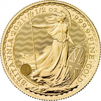 1/2 Unze Goldmünze Großbritannien 2021 - Britannia