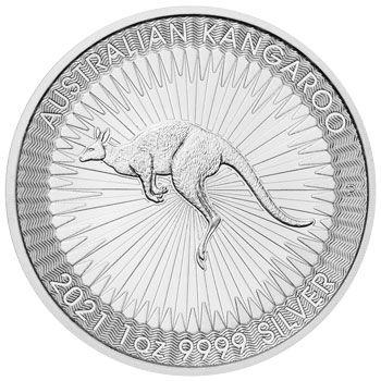 1 Unze Silbermünze Australien 2021 - Känguru