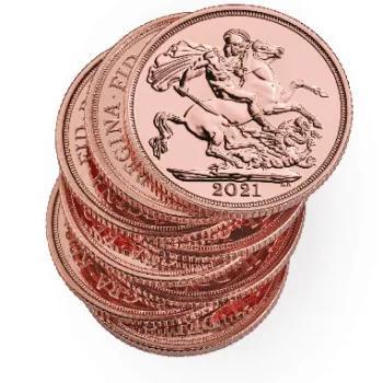 Großbritannien 1 Pfund Sovereign Goldmünze 2021