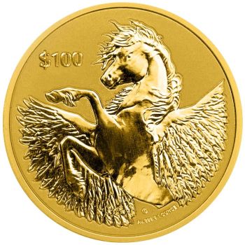 1 Unze Goldmünze Britische Jungferninseln  2021 - Pegasus