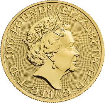 1 Unze Goldmünze Großbritannien 2021 - The Queen's Beasts Collection | Completer Coin