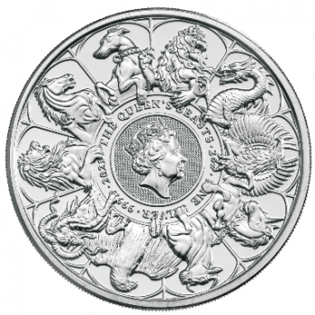 2 Unze Silbermünze Großbritannien 2021 - The Queen's Beasts Collection | Completer Coin