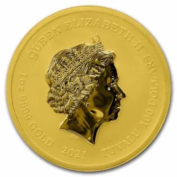 1 Unze Goldmünze Tuvalu 2021 | Serie: Gods of Olympus - Motiv: Hades