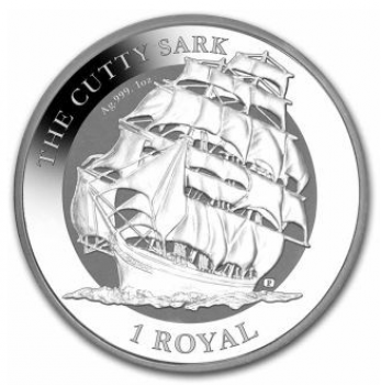 1 Unze Silbermünze Britisches Territorium im Indischen Ozean 2021 | Motiv: The Cutty Sark