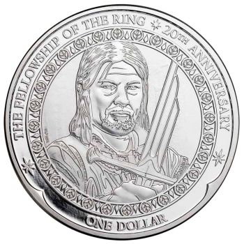 1 Unze Silbermünze Niue 2021 | 20 Jahre Herr der Ringe™ - Motiv: Boromir ™