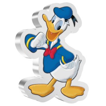 1 Unze Silbermünze Niue 2021 Polierte Platte | Disney`s Mickey and Friends™ - Motiv: Donald Duck ™ - Shaped Coin | 3. Ausgabe