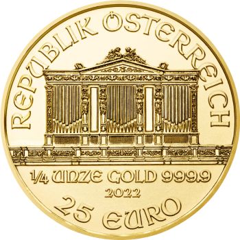 1/4 Unze Goldmünze Österreich 2022 - Wiener Philharmoniker