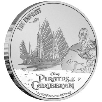 2 Dollar | 1 Unze Silbermünze Niue 2021 | Fluch der Karibik ™ - Motiv: The Empress ™ | 3. Ausgabe