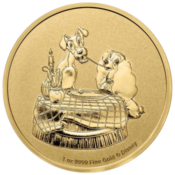 1 Unze Goldmünze Niue 2022 | Disney `s Susi und Strolch ™