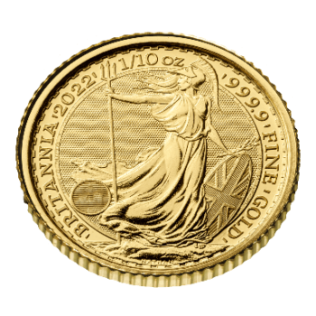 1/10 Unze Goldmünze Großbritannien 2022 - Britannia